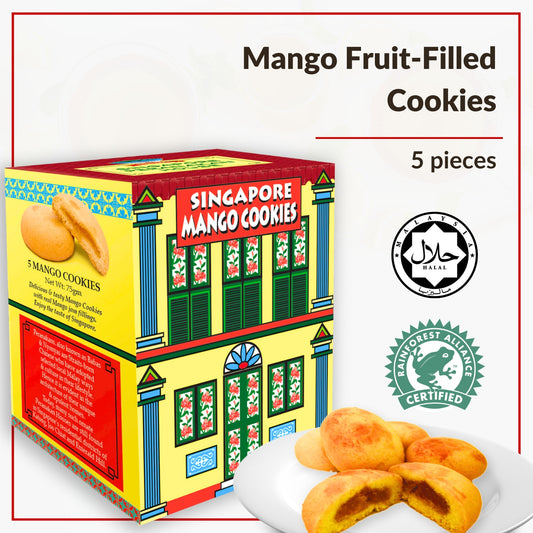 Raintree Mango Fruit-Filled Cookies (5 pieces)