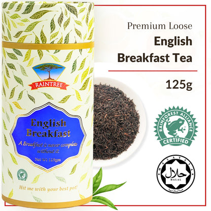 Raintree Premium English Breakfast Tea Loose Leaf Tea (125g)