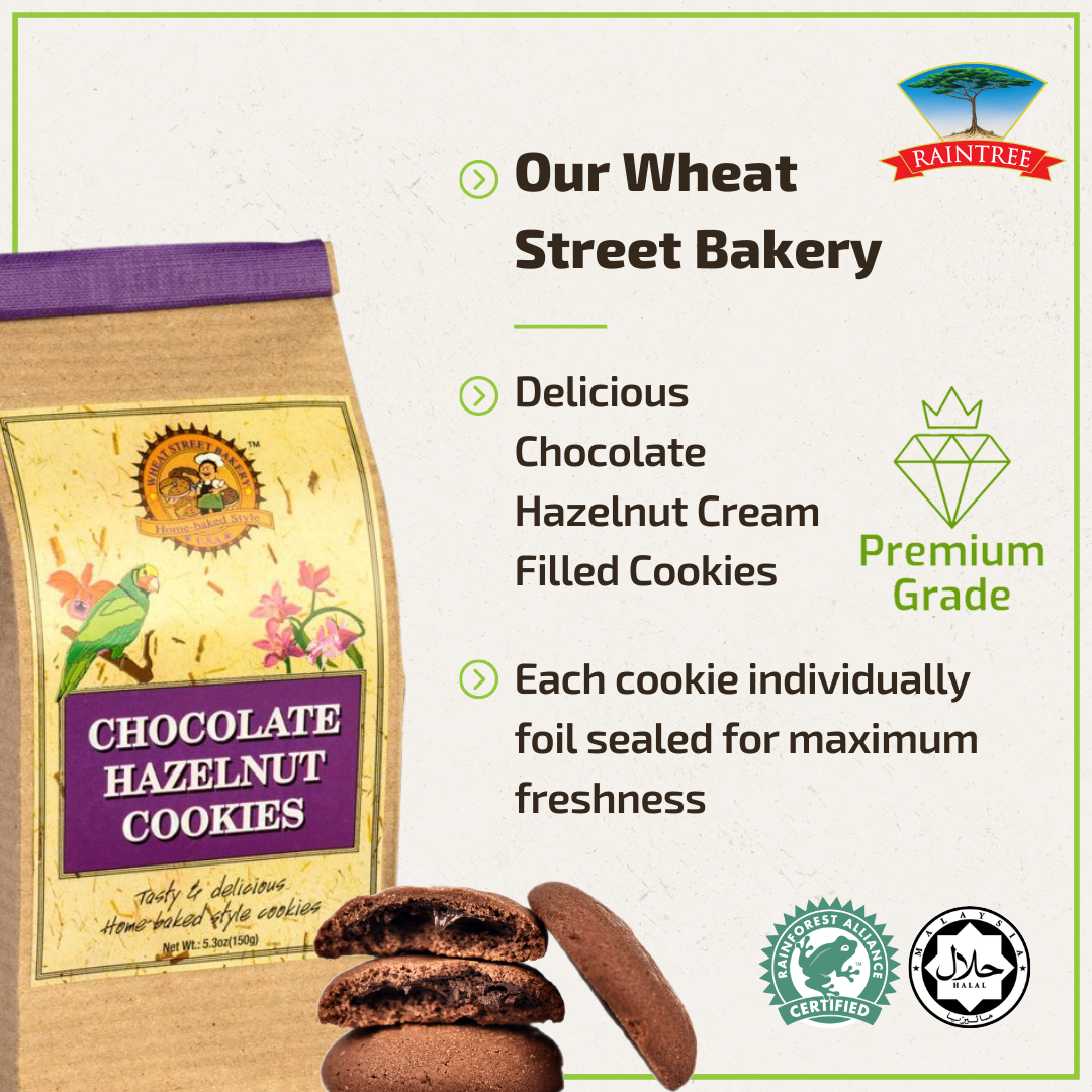 Raintree Chocolate Hazelnut Cream- 2 in 1 Filled Cookies (5 pieces)